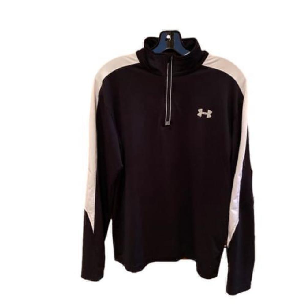 Women's Under Armour Black 1/4 Zip Pullover Jacket Top Size Medium